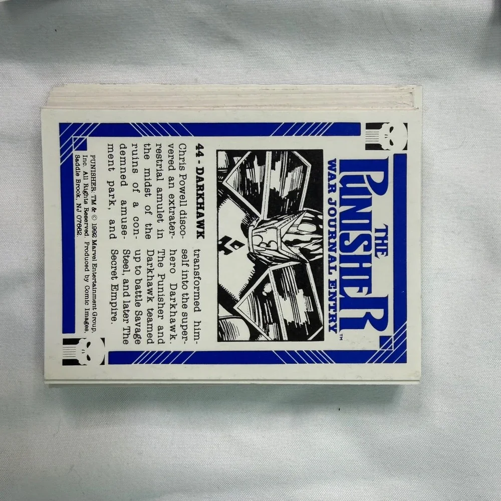 1992 Marvel The Punisher War Journal Entry 90 Trading Card lot Jim Lee